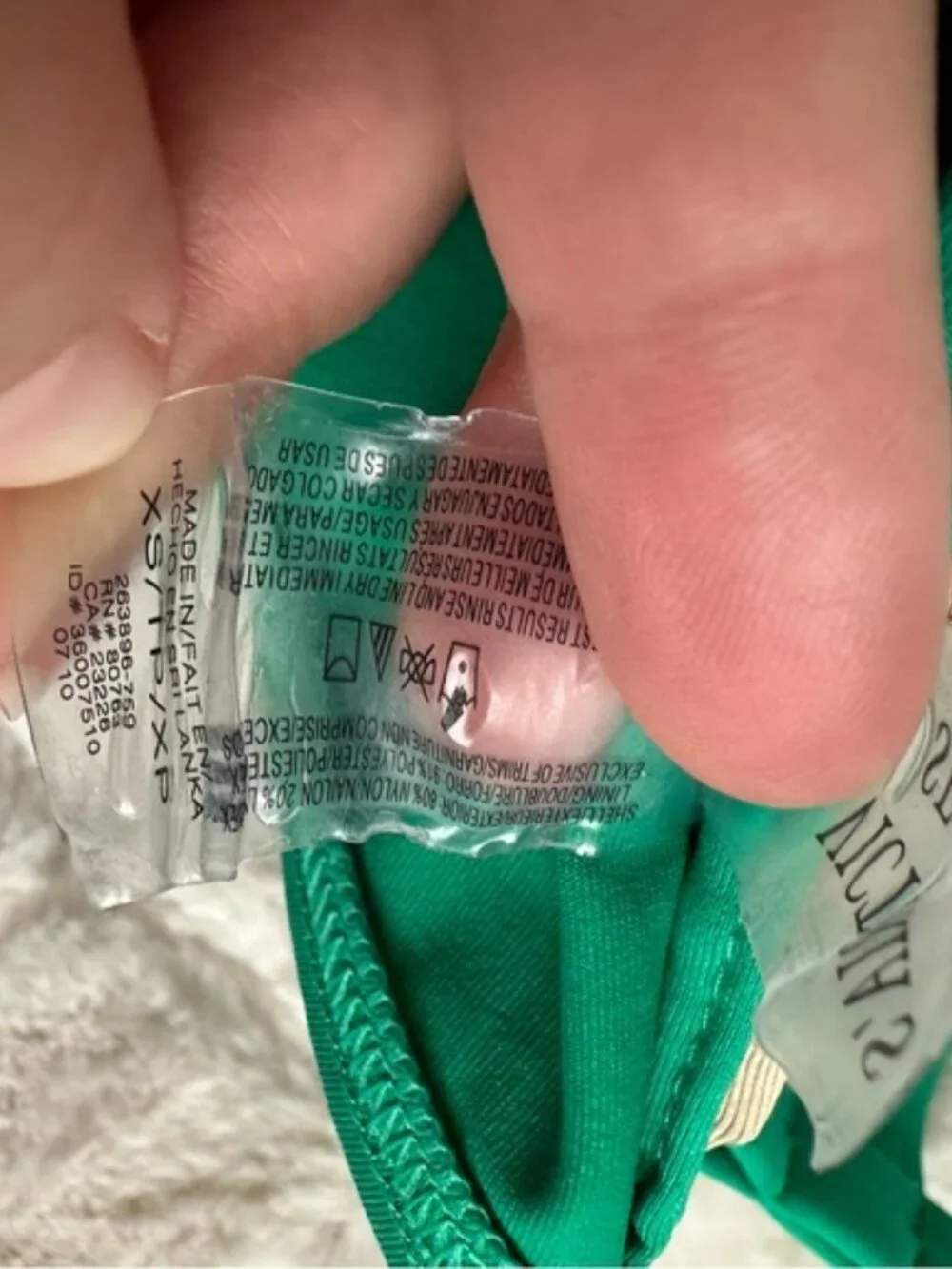 Victoria's Secret | Jewel Green Strapless Halter Bikini Top | Size Extra Small